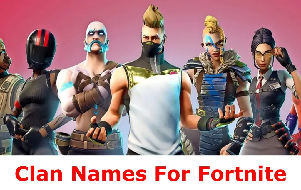 Best Cool Sweaty Clan Names For Fortnite In