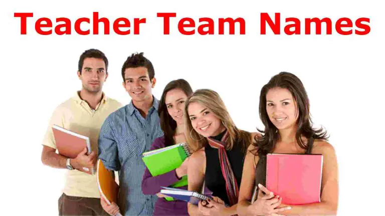 Teacher Team Names